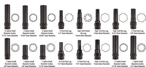 ATD Tools 16 Pc. Locking Lug Nut Master Key Set