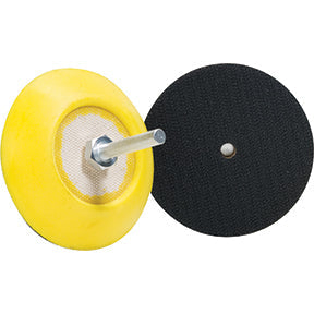 Buff and Shine Pad Backing Plate 3” Velcro 5/15”-24 And Adapter