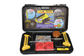 Black Jack Tire Repair Tire Repair Kit with T-Bone Handles & Screwdriver