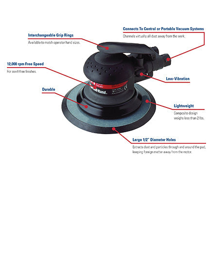 Ingersoll Rand Vacuum-Ready Random Orbital Air Sander