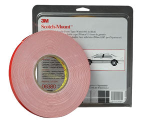 3M ATTACHMENT TAPE ACRYLIC 1/2IN X 20YD BLACK