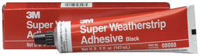 3M ADHESIVE SUPER WEATHER STRIP, BLACK