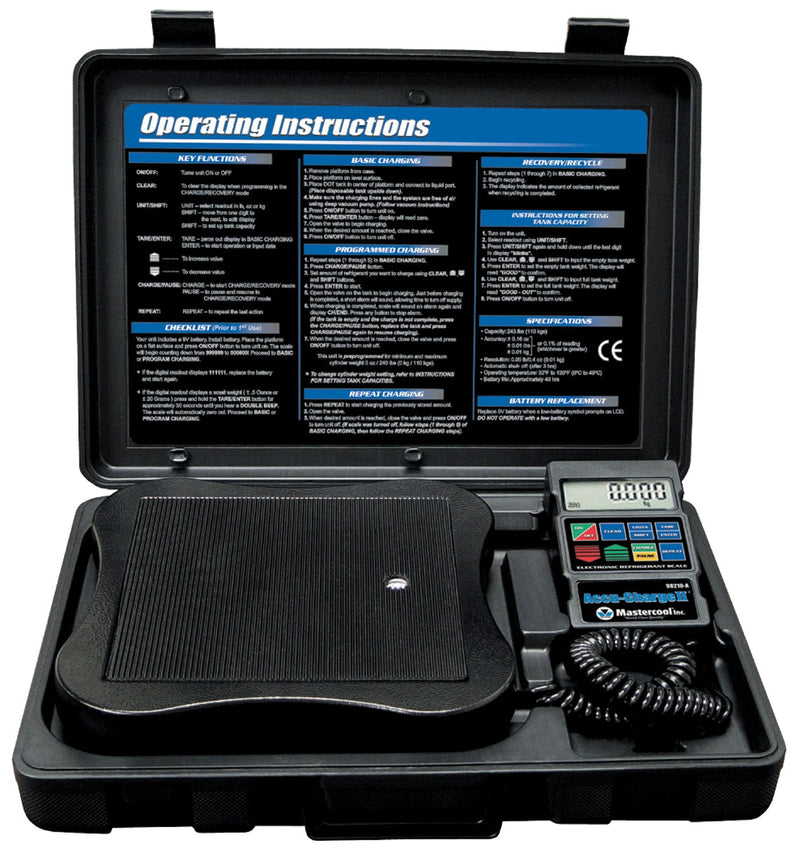 Mastercool Accu-Charge II Electronic Refrigerant Scale