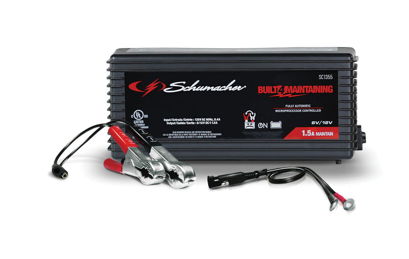 Schumacher 1.5A 6V/12V Fully Automatic Battery Maintainer